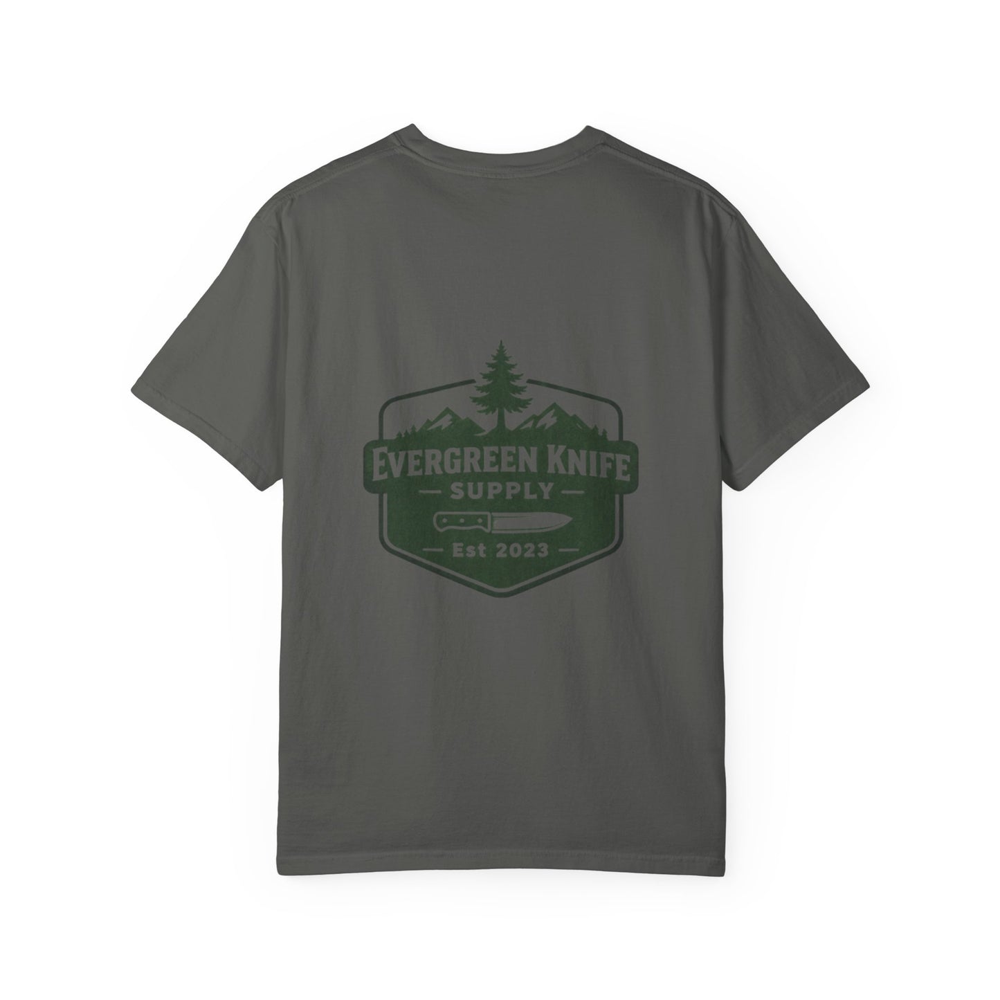 Evergreen Knife Supply T-Shirt — Outdoor Camping Logo Tee