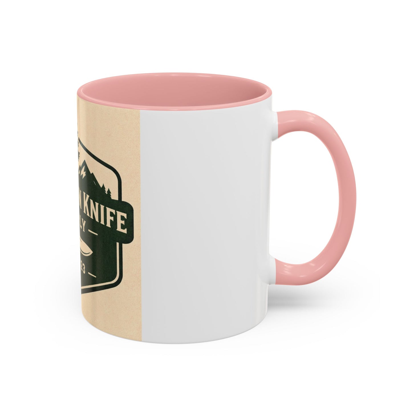 Evergreen Knife Supply Coffee Mug — Rustic Outdoor Logo Accent Mug