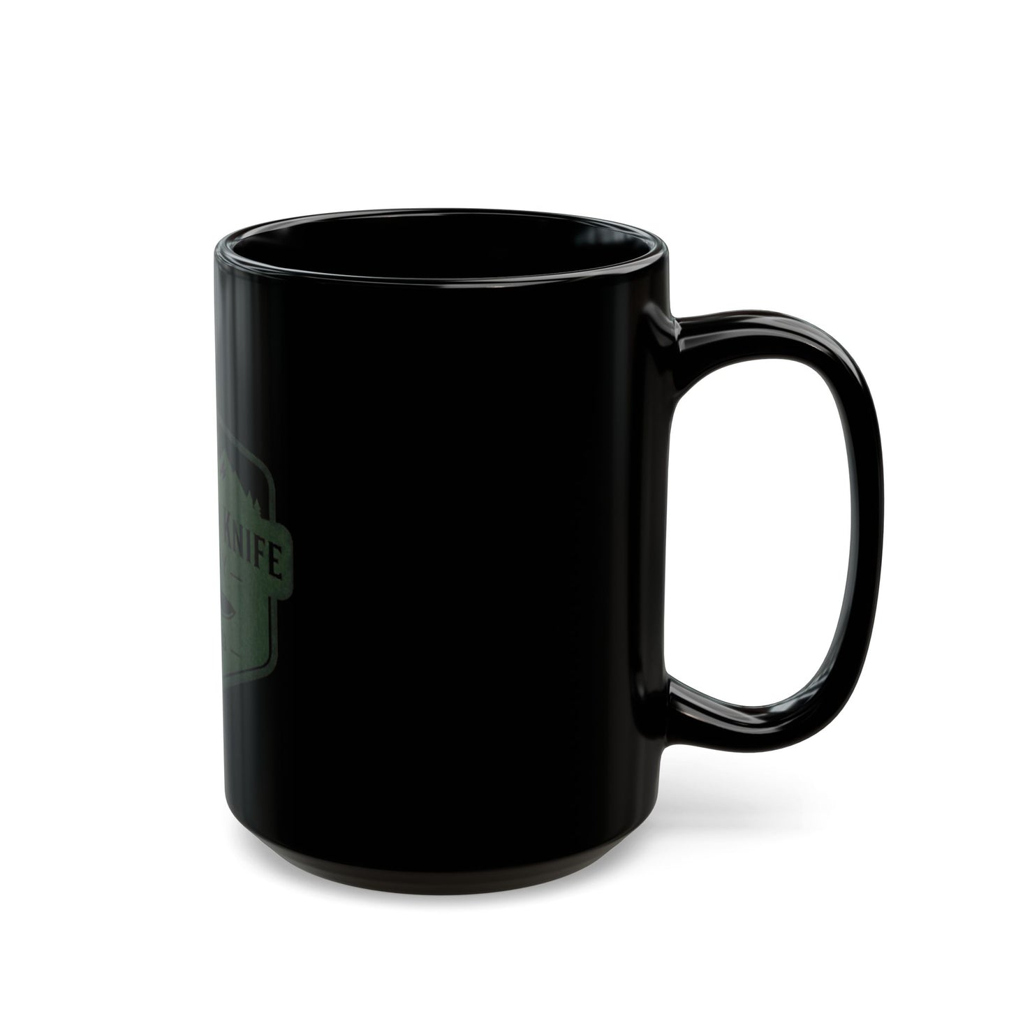 Evergreen Knife Supply Logo Mug — Black Coffee Cup (11oz, 15oz)