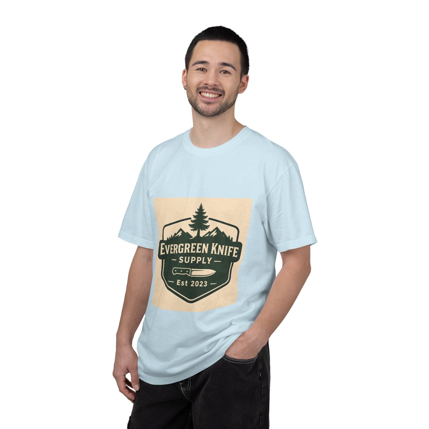 Evergreen Knife Supply T-Shirt — Outdoor Camping Logo Tee