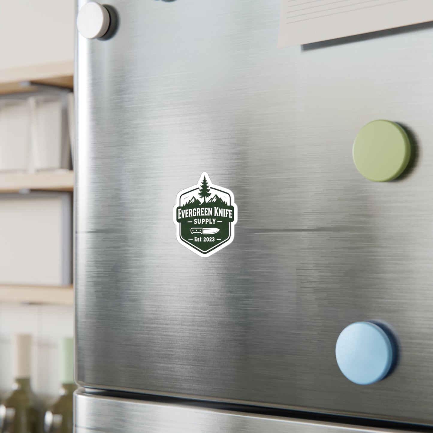 Evergreen Knife Supply Vinyl Sticker — Outdoor Knife Logo Decal (Kiss-Cut)