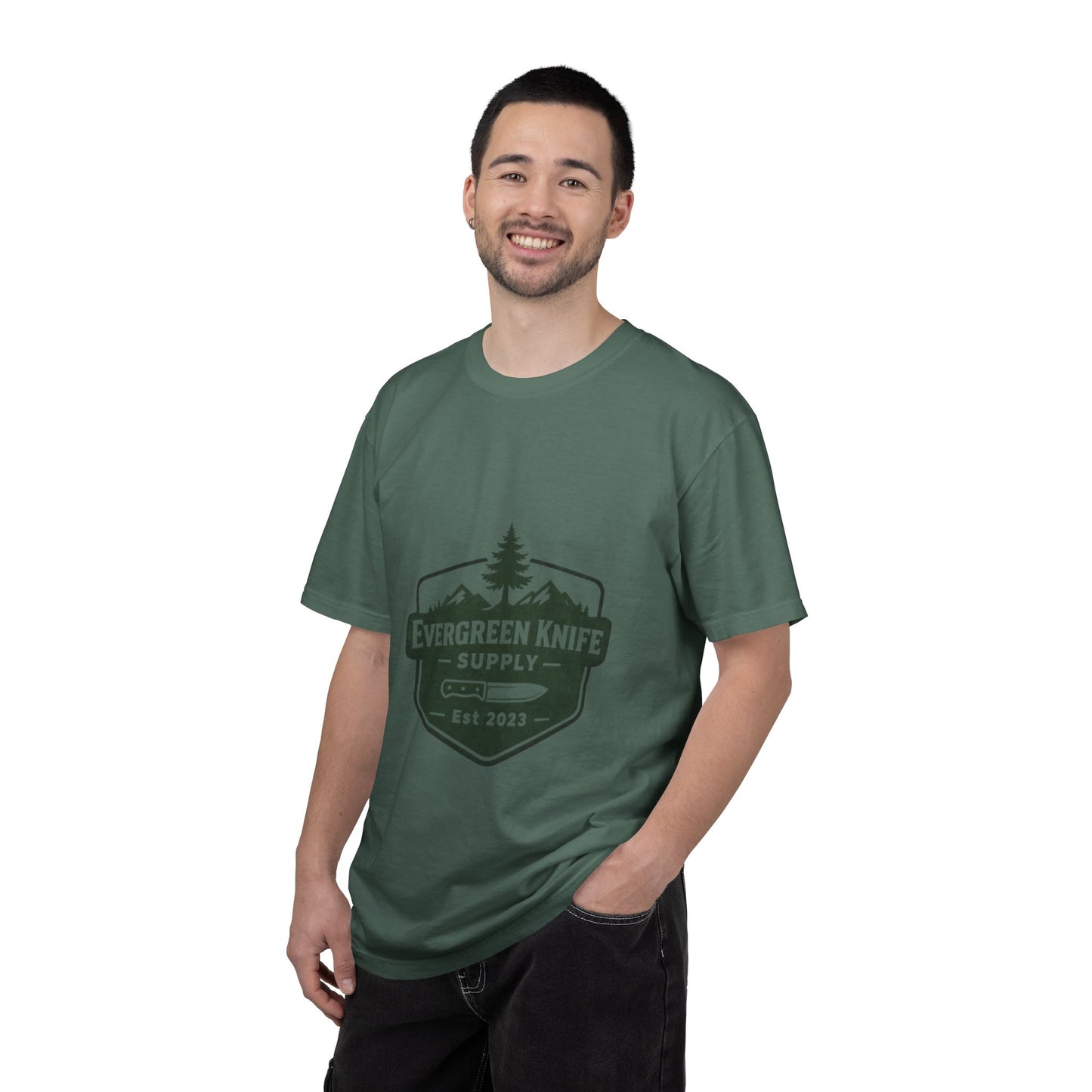 Evergreen Knife Supply T-Shirt — Outdoor Camping Logo Tee