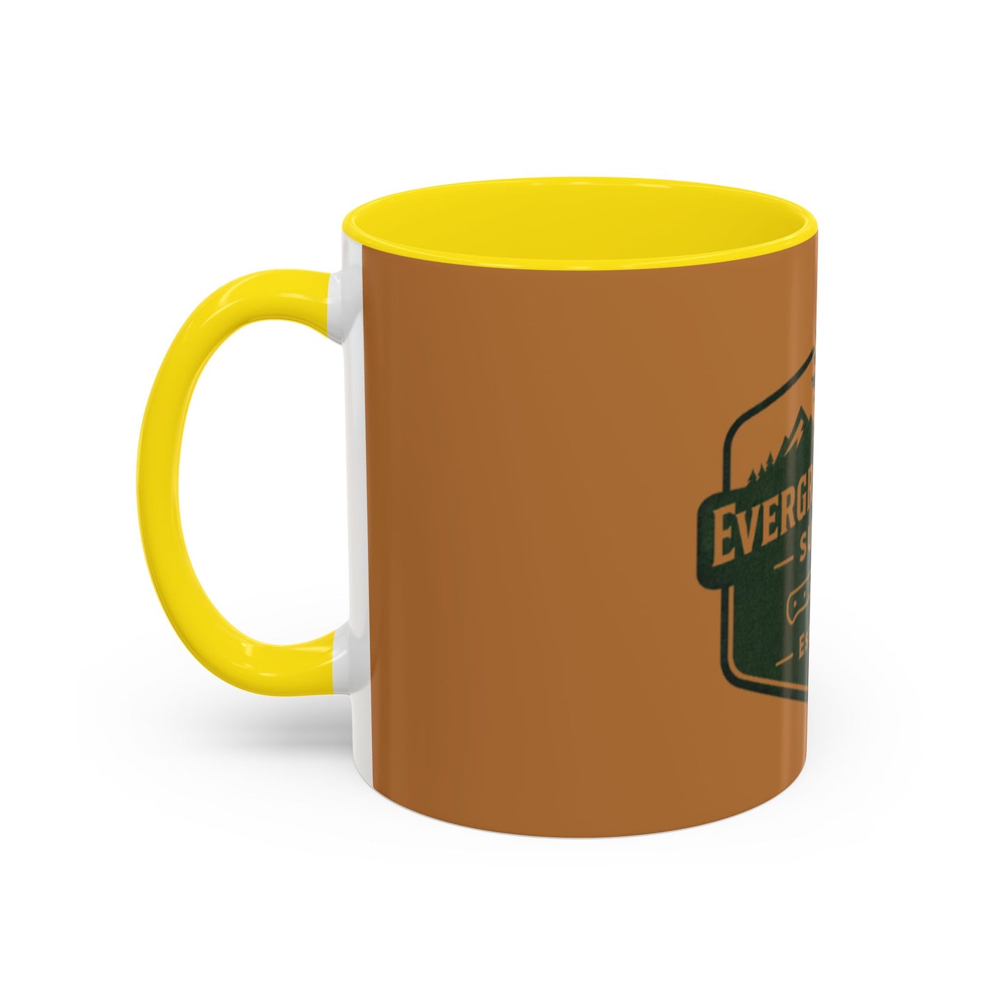 Evergreen Knife Supply Coffee Mug — Rustic Outdoor Camper 11/15oz Accent Mug