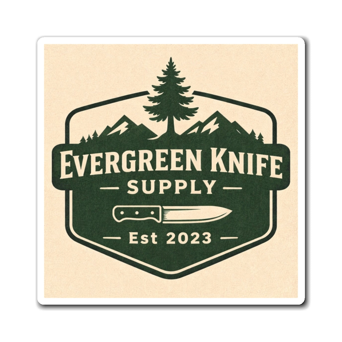 Outdoor Adventure Magnet for Knife Enthusiasts, Hiking Decor, Kitchen Accessories, Gift for Craftsmen, Rustic Home Decor