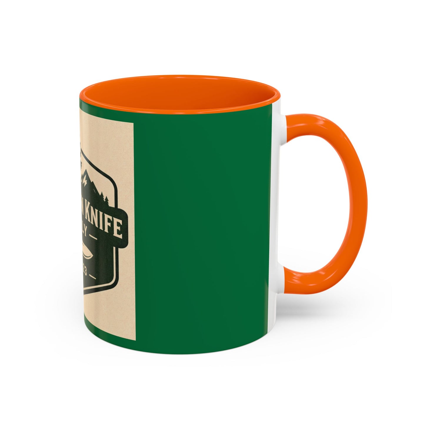 Evergreen Knife Supply Coffee Mug — Rustic Outdoor Camper 11/15oz Accent Mug