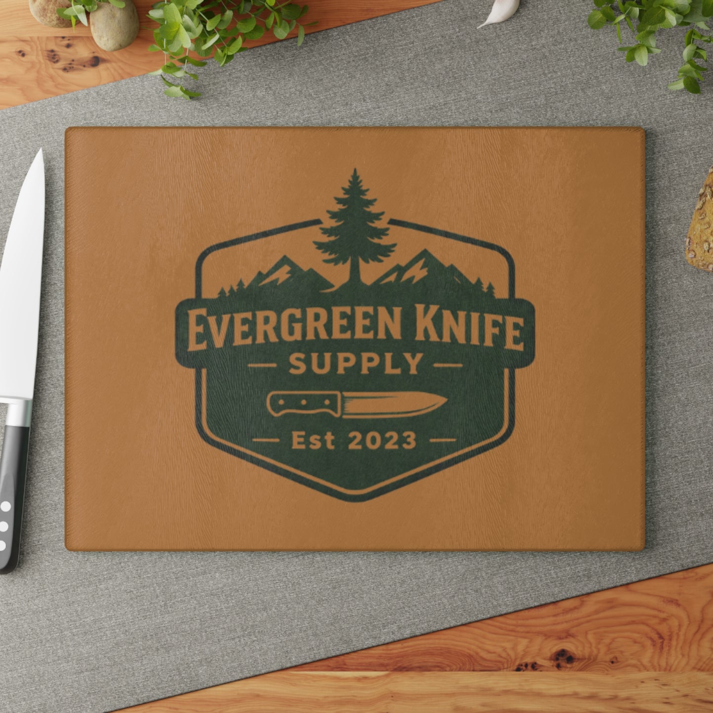 Personalized Glass Cutting Board with Custom Design, Kitchen Decor, Gift for Chefs, Wedding or Housewarming Present, Culinary Art