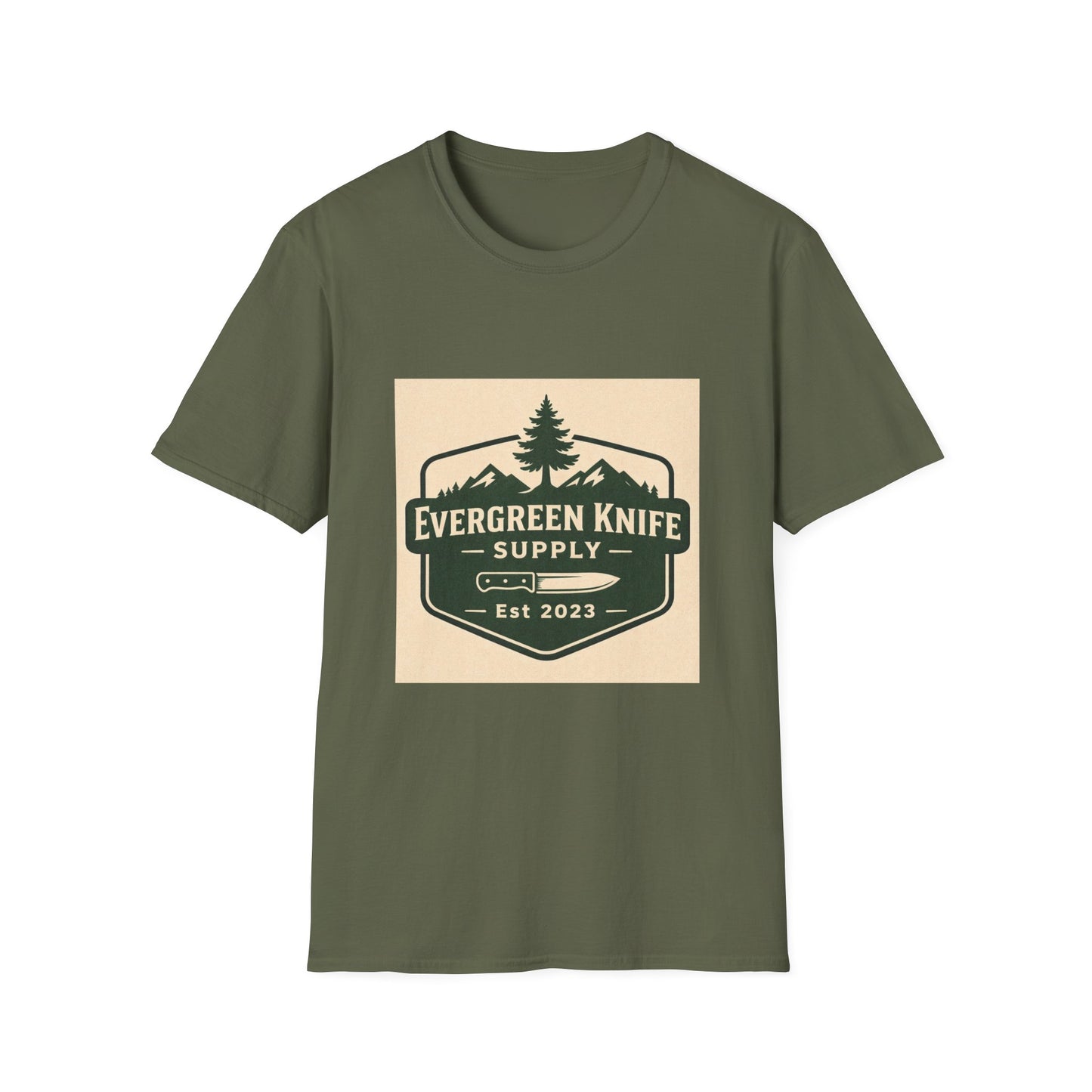 Evergreen Knife Supply Logo T-Shirt — Outdoor Camping Gear Tee