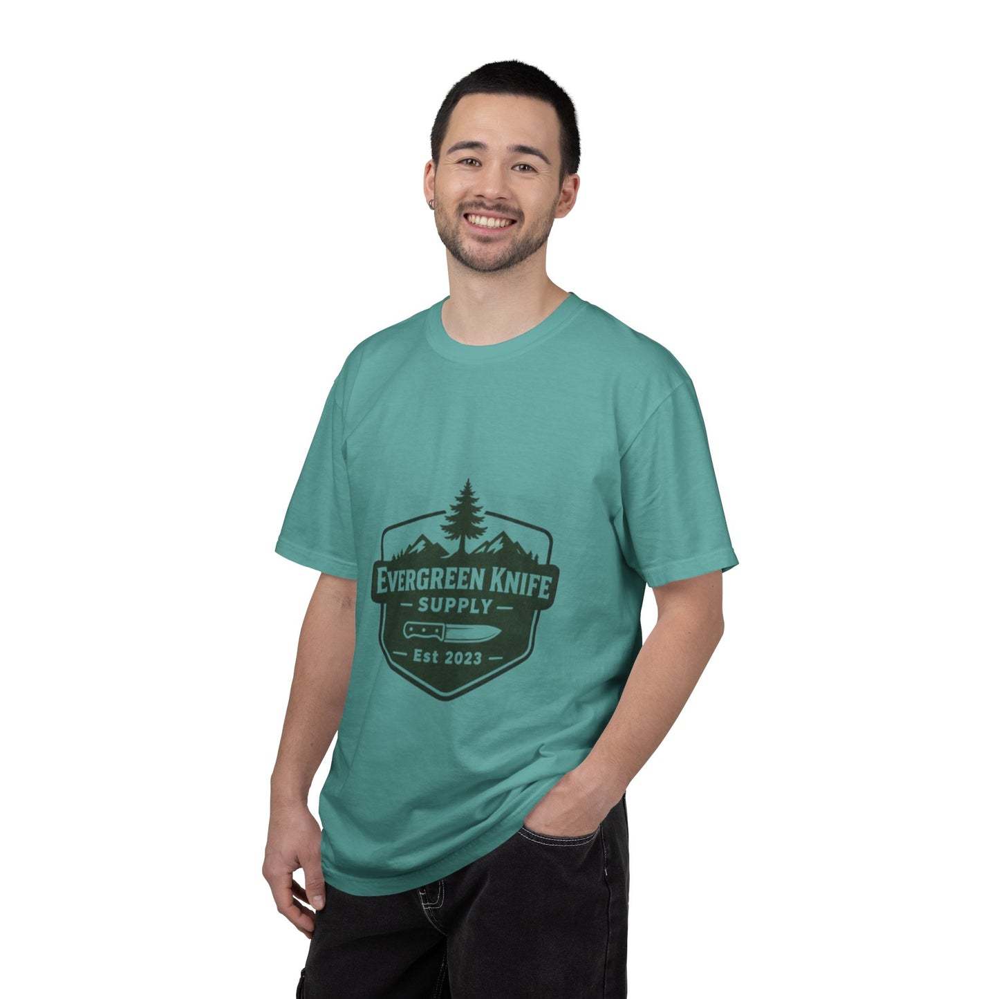 Evergreen Knife Supply T-Shirt — Outdoor Camping Logo Tee