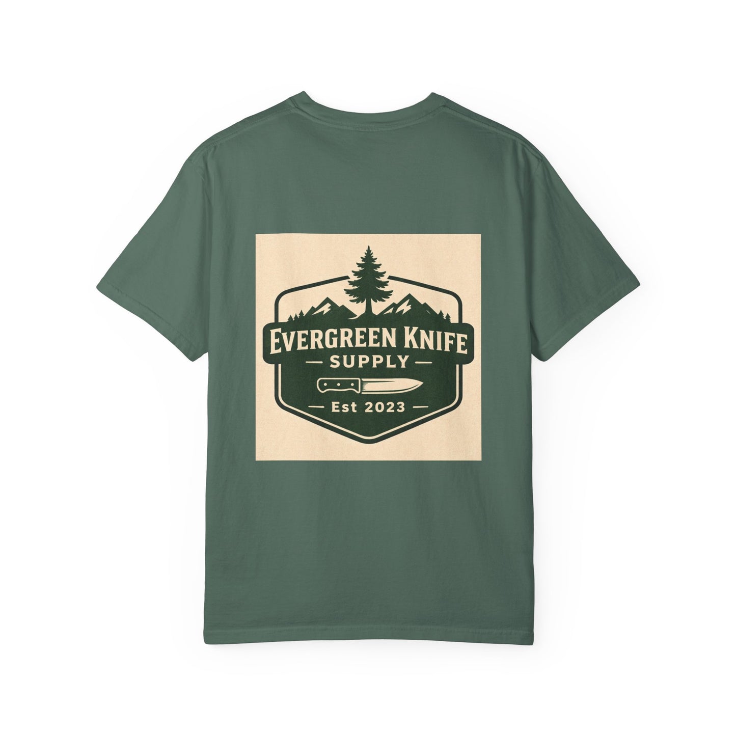 Evergreen Knife Supply T-Shirt — Outdoor Camping Logo Tee