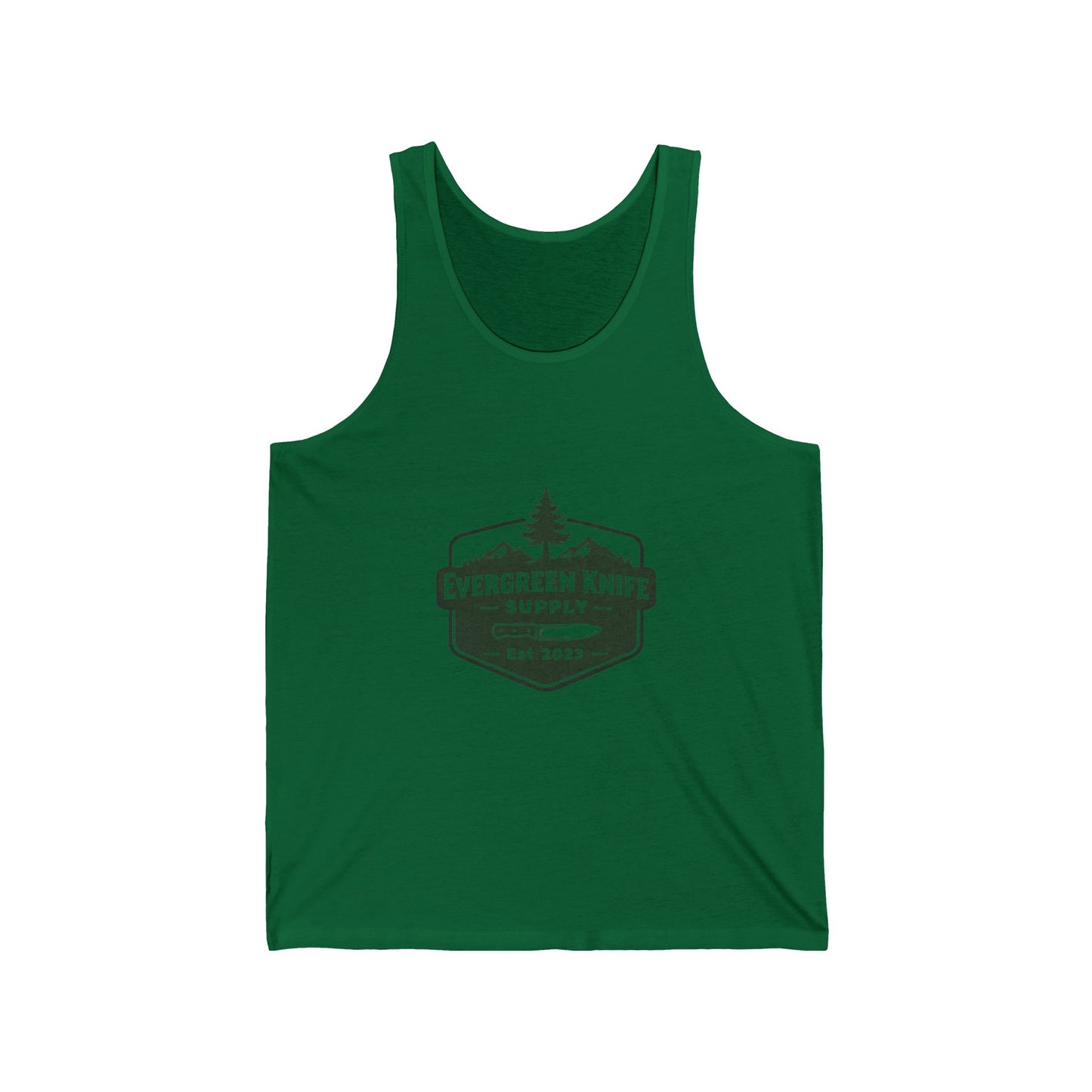 Evergreen Knife Supply Tank Top — Outdoor Camping Logo Vest