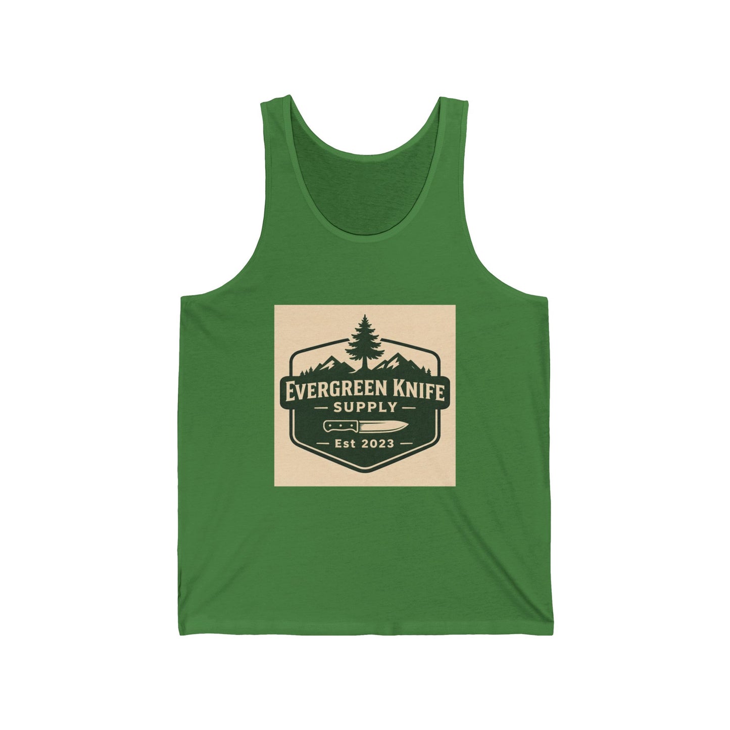 Evergreen Knife Supply Tank Top — Outdoor Camping Logo Vest