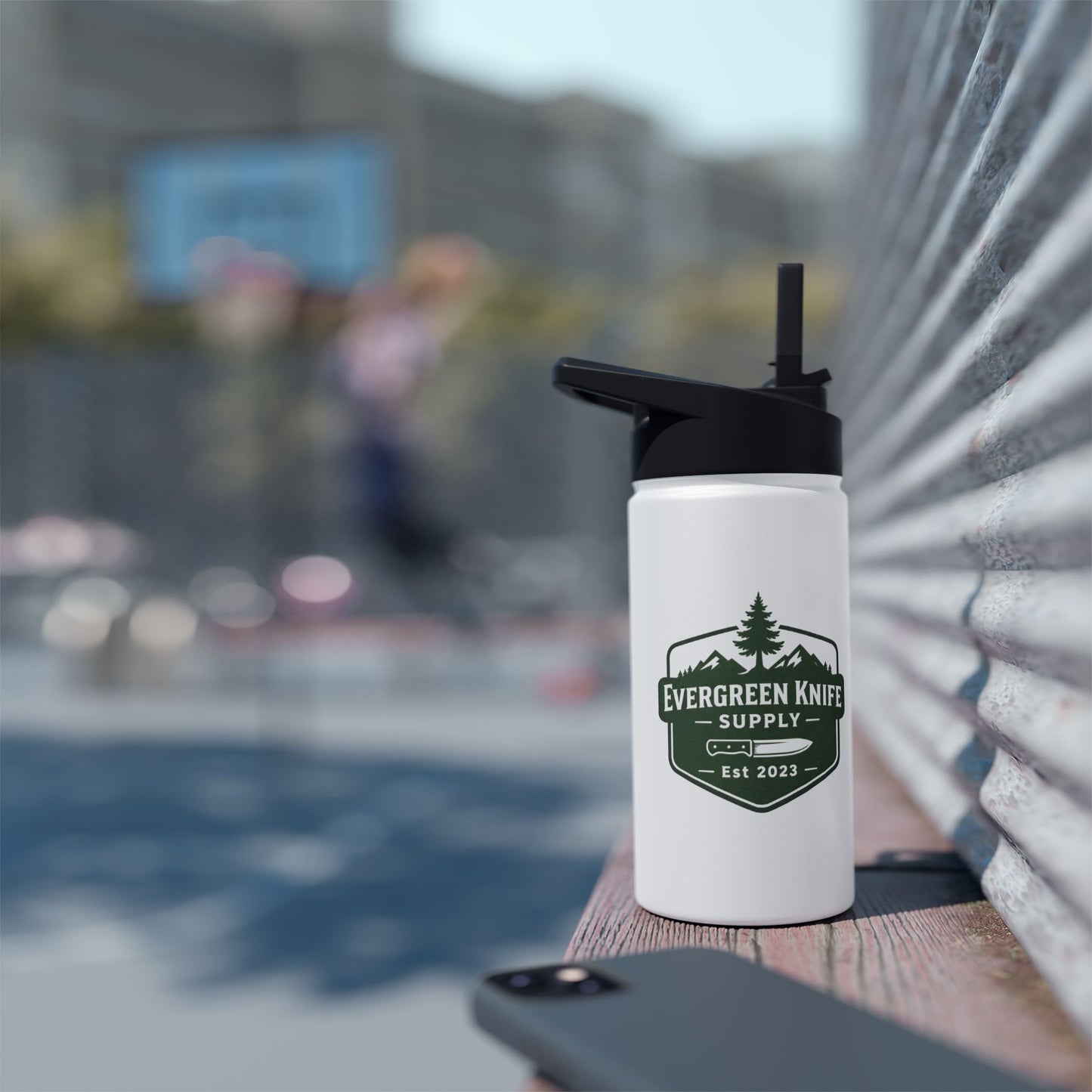 Everglades Park Badge Stainless Steel Water Bottle – Outdoor Adventure Insulated Bottle