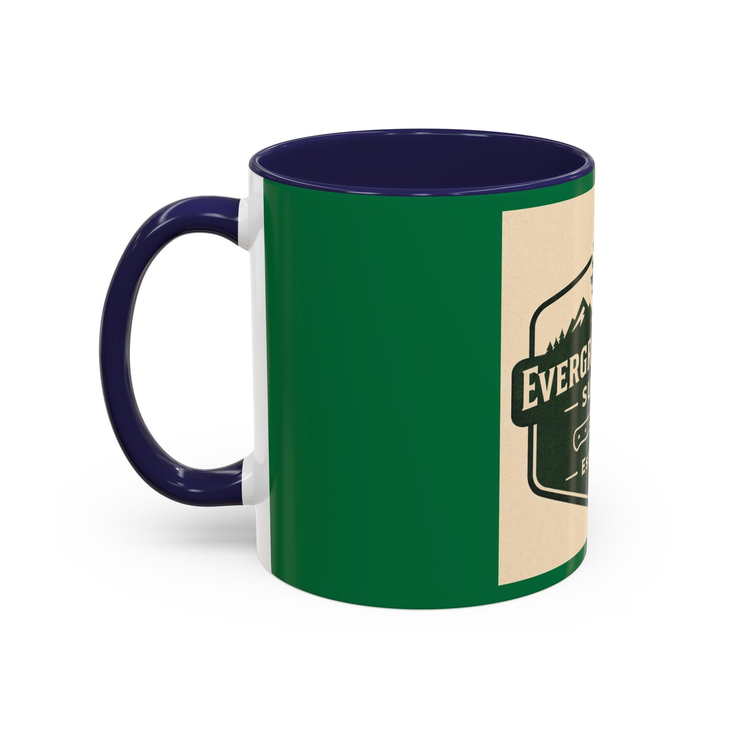 Evergreen Knife Supply Coffee Mug — Rustic Outdoor Camper 11/15oz Accent Mug