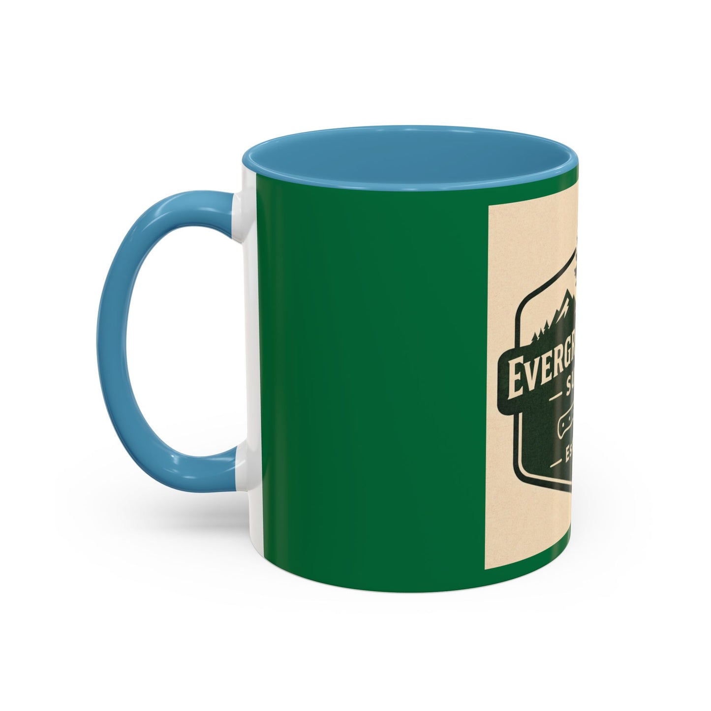 Evergreen Knife Supply Coffee Mug — Rustic Outdoor Camper 11/15oz Accent Mug