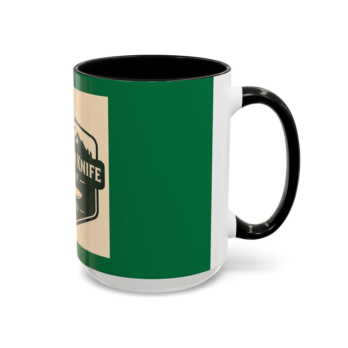 Evergreen Knife Supply Coffee Mug — Rustic Outdoor Camper 11/15oz Accent Mug