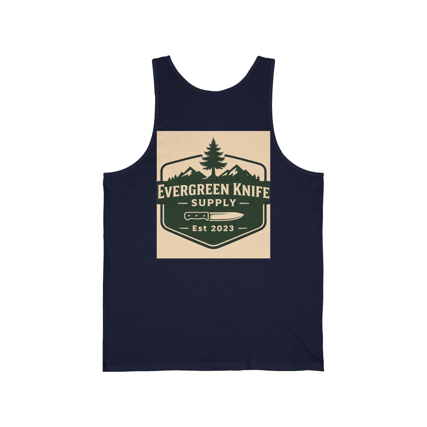 Evergreen Knife Supply Tank Top — Outdoor Camping Logo Vest
