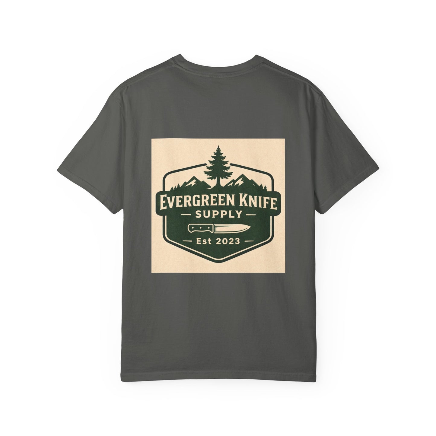 Evergreen Knife Supply T-Shirt — Outdoor Camping Logo Tee