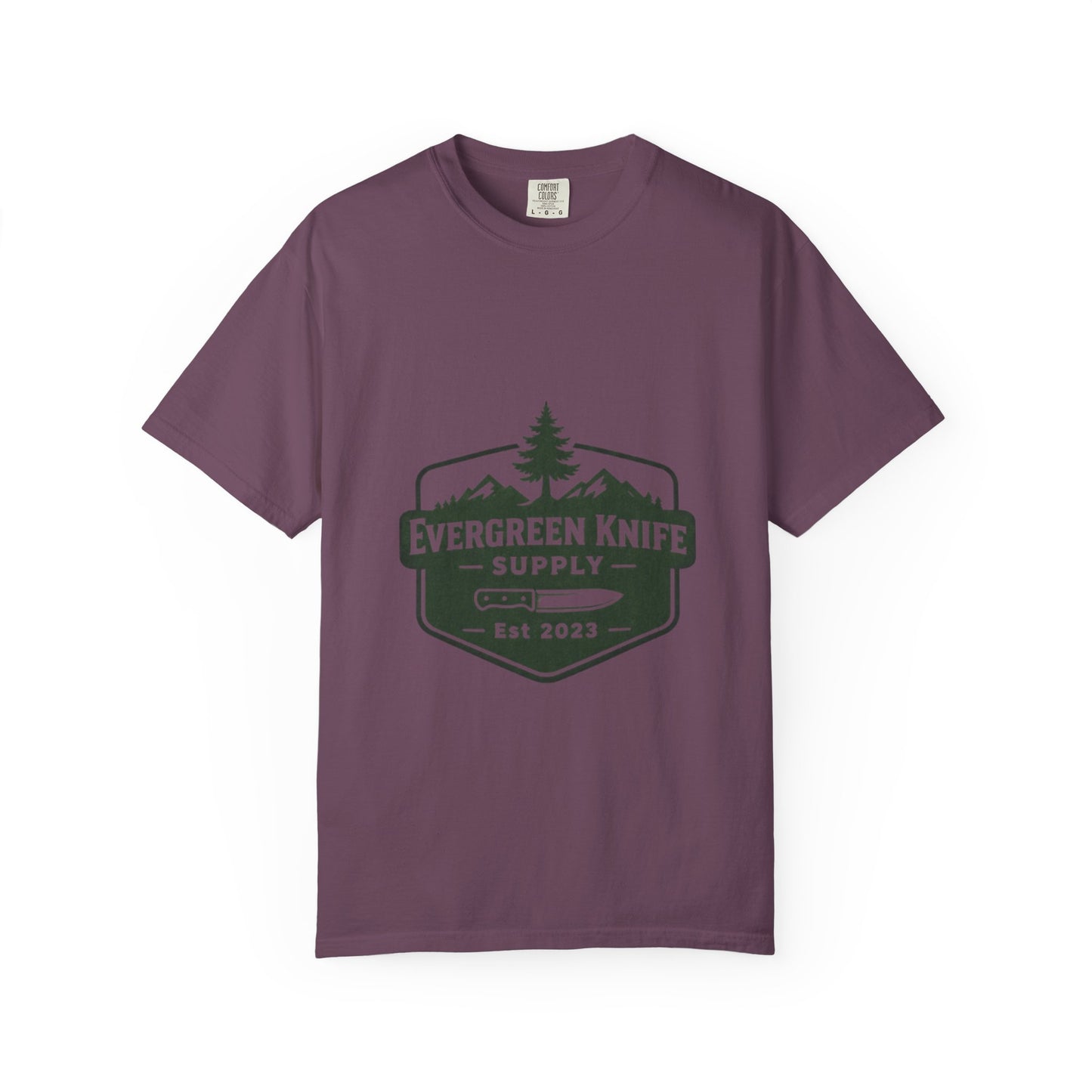 Evergreen Knife Supply T-Shirt — Outdoor Camping Logo Tee