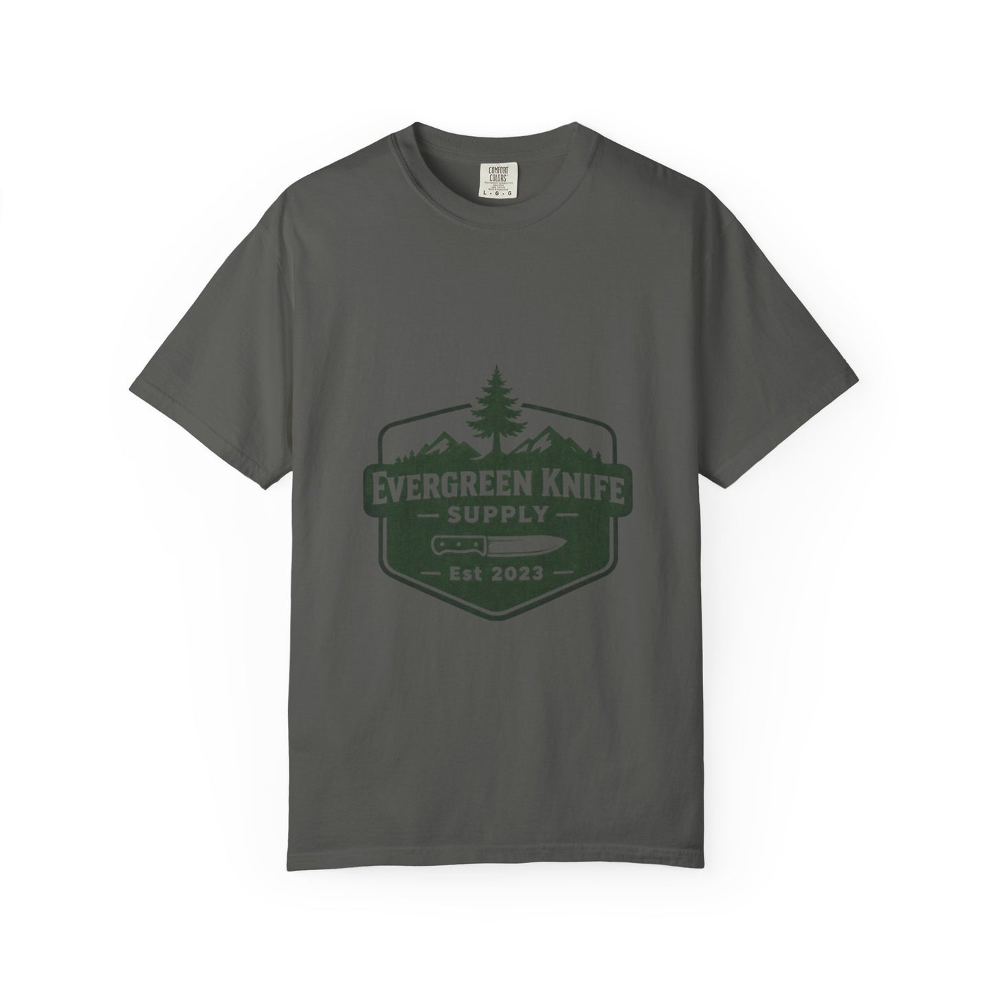 Evergreen Knife Supply T-Shirt — Outdoor Camping Logo Tee