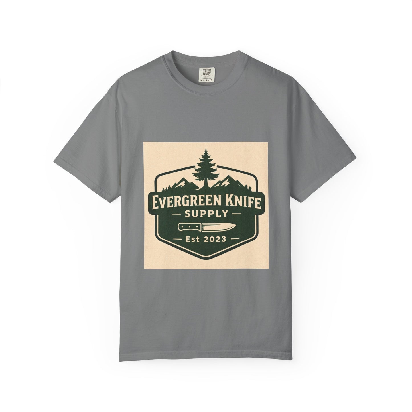 Evergreen Knife Supply T-Shirt — Outdoor Camping Logo Tee