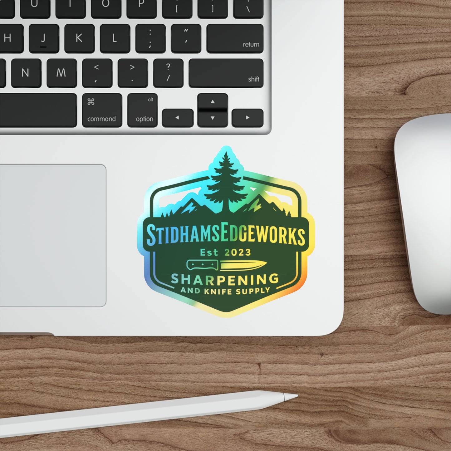 Holographic Die-Cut Stickers for Outdoor Enthusiasts | Vibrant Décor | Skateboard Accessories | Unique Gift | Custom Designs