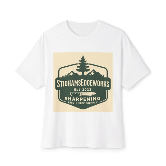Unisex Boxy Tee with Vintage Knife Supply Design, Casual T-Shirt, Graphic Tee, Gift for Knife Enthusiasts, Summer Fashion